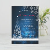 青、木、紙吹雪の企業クリスマスパーティー 招待状 (スタンド正面)