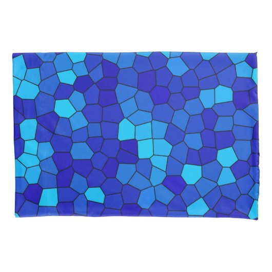 青 枕カバー (正面)