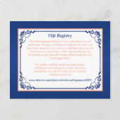 青、桃王室のフローラ、ハート挿入カード エンクロージャーカード (裏面)