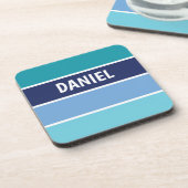 青(横ストライプの) コースター (左側)