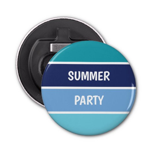 青(横ストライプの) 栓抜き (正面)