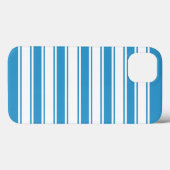 青（水平）ストライプ Case-Mate iPhoneケース (裏面 (横))
