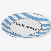 青（水平） ペーパープレート (アングル)