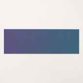 青（海）グラデーション色 ヨガマット (正面(横))