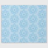 青（淡い青）アトムシンボル ラッピングペーパー (フラット)