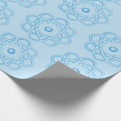 青（淡い青）アトムシンボル ラッピングペーパー (角)