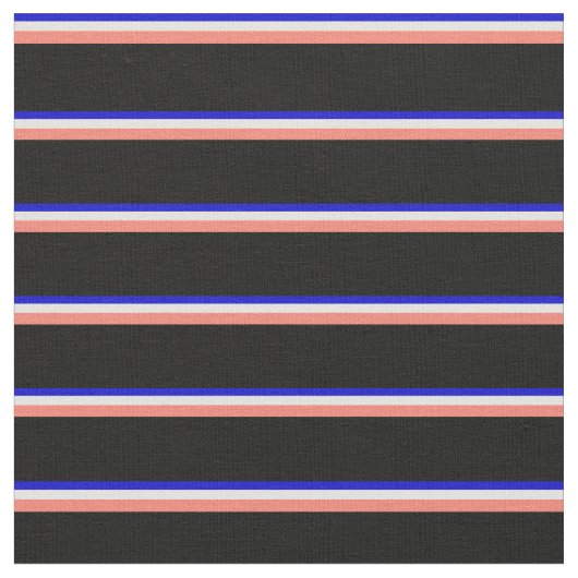 青、淡黄色、サーモン、および黒 ファブリック (クローズアップ)