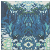 青、灰色、クリーム色及び白い生地「Dublin ファブリック (クローズアップ)