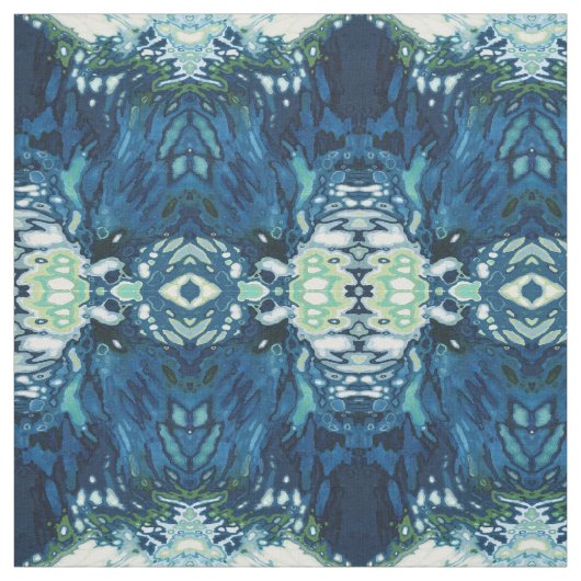 青、灰色、クリーム色及び白い生地「Dublin ファブリック (見本)