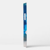 青、灰色、白の抽象芸術ア絵画ートの背景 Case-Mate iPhoneケース (裏面 / 右)