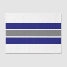 青/灰色/白ストライプティッシュペーパー18lb 薄葉紙