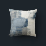 青/灰色/白抽象芸術枕 クッション<br><div class="desc">抽象デザイン高品質デコール枕（青/白/灰色）</div>