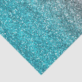 青、灰色、紫のグラデーショングリッター 薄葉紙 (詳細)