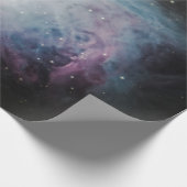 青、灰色、紫星雲 ラッピングペーパー (角)