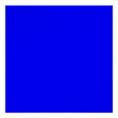 青(無地の色) ポスター (正面)