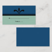 青/玉ファンシーアールデコ座席表 プレイスカード (正面/裏面)