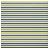 青、王室の深夜の青、黄色のパターン ファブリック (見本)