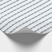 青、白いストライプのは、水彩画の芸術縞で飾ります ラッピングペーパー (角)