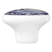 青&白うさぎバニードロワープルノブDedham セラミックノブ (側面)