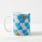 青、白のバイエルン様式。 コーヒーマグカップ (左)