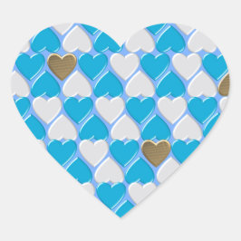 青、白のバイエルン様式。 ハートシール