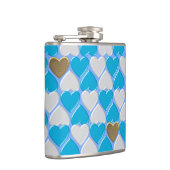 青、白のバイエルン様式。 フラスク (右)