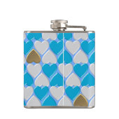 青、白のバイエルン様式。 フラスク (裏面)