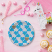 青、白のバイエルン様式。 ペーパープレート (パーティー)