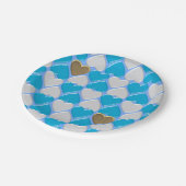 青、白のバイエルン様式。 ペーパープレート (アングル)