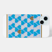 青、白のバイエルン様式。Case-Mate iPhone Cas Case-Mate iPhoneケース (裏面 (横))