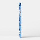 青、白の花：ヴィンテージ Case-Mate iPhoneケース (裏面 / 右)