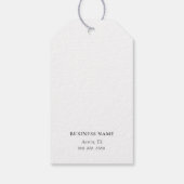 青&白の骨壷サンキューギフトラベル ギフトタグ (裏面)