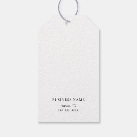 青&白の骨壷サンキューギフトラベル ギフトタグ (裏面)