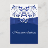 青、白王室のフローラ、ハートエンクロージャカード エンクロージャーカード (正面)