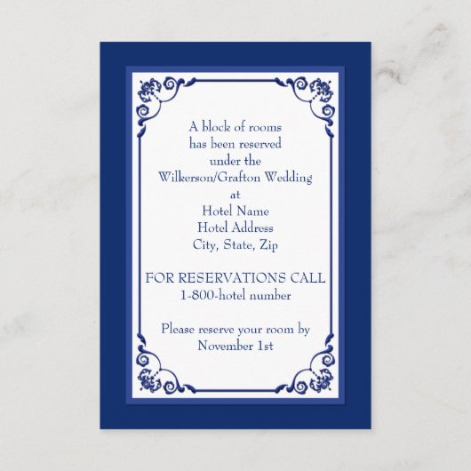 青、白王室のフローラ、ハートエンクロージャカード エンクロージャーカード (裏面)