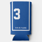 青(白馬付き) 3サドルクロスカスタム スリム缶クーラー (裏面)