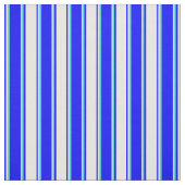 青、白、およびターコイズの色のパターン ファブリック (見本)