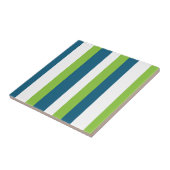 青(白)緑(縦ストライプ) タイル (側面)