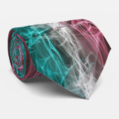 青、白、赤のフラグの煙パターフランスのン ネクタイ (ロール)