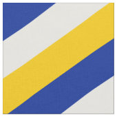 青、白、黄色のパタストライプのーン ファブリック (クローズアップ)