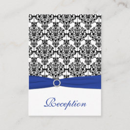 青、白、黒のダマスクのエンクロージャカード エンクロージャーカード