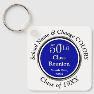 青、白、黒50年クラス懇親会お土産 キーホルダー