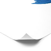 "青、私はこの色を愛する"姿勢前向き引用文 ポスター (コーナー)