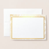 青 箔カード (封筒付き正面)