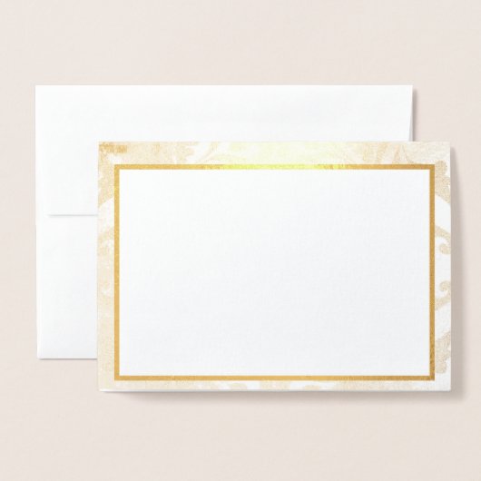 青 箔カード (封筒付き正面)