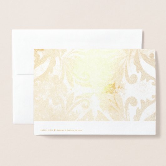 青 箔カード (裏面封筒付き)