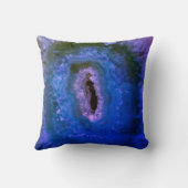 青/紫の瑪瑙の結晶 クッション (裏面)