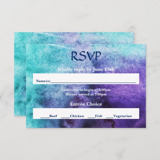 青（紫）の水色- RSVP (正面/裏面)