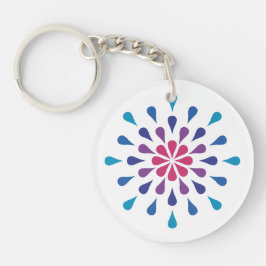 青、紫、ピンクの涙 キーホルダー