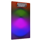 青、紫、緑、オレンジのネオンのクリップボード クリップボード (右)